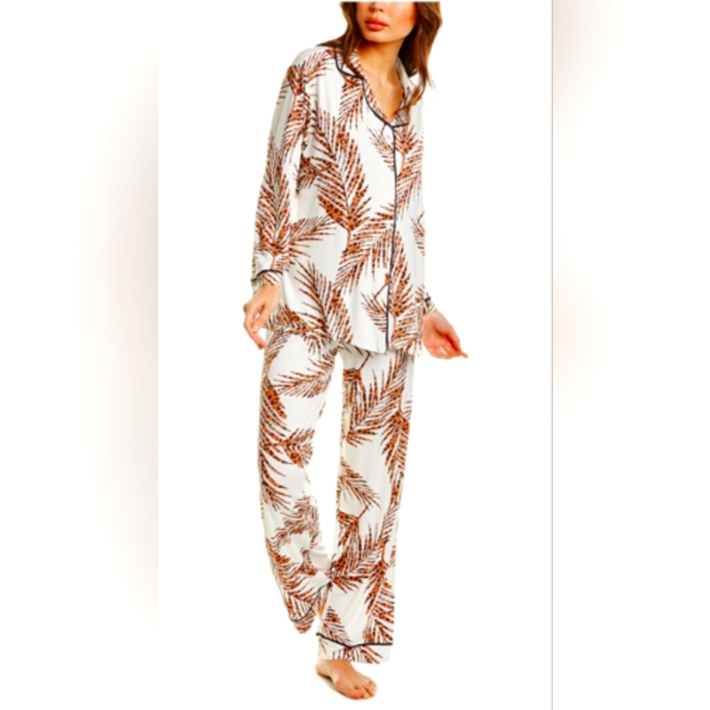 Hale Bob Palms Pajama Set NWT XS
